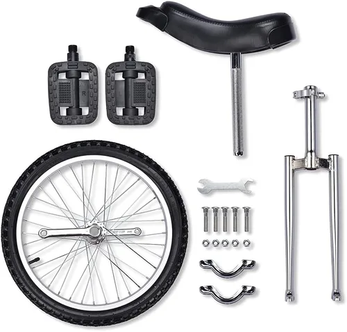 Miniatura 7 de ZeHuoGe 16" Unicycle Excelente Manganeso Marco de Acero de Manganeso Protección Mute Cojinete de EE.UU. Entrega plateado