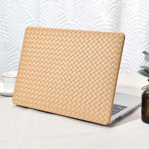 Miniatura 9 de Seorsok Funda compatible con MacBook Air de 13 pulgadas 2022-2018 versión A1932 A2179 M1 A2337 Touch ID, elegante funda rígida de plástico de cuero