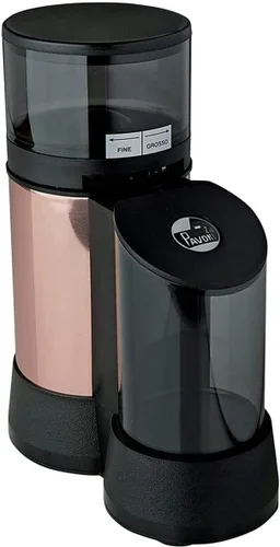 La Pavoni PA-JRD "Jr" - Molinillo de café semicomercial junior con dosificador lateral, negro, motor resistente de 1/4 hp, se adapta a portafiltros