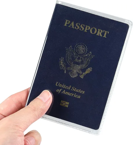 Miniatura 4 de Cubiertas de plástico para pasaporte, Claro, Cartera de viaje