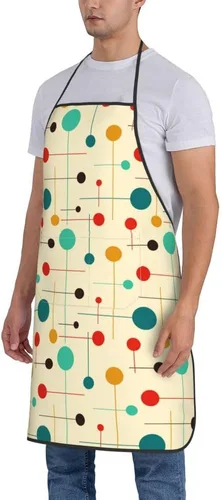 Miniatura 3 de Delantales con babero para mujeres y hombres, delantal de cocina con bolsillos para cocina, parrilla, barbacoa, pintura, jardinería