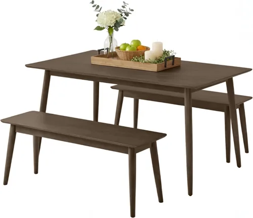 Miniatura 67 de Alaterre Furniture Calais Dining - Juego de 2 sillas de comedor moderno de mediados de siglo, juego de sillas de madera maciza con diseño