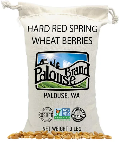 Palouse Brand - Bolsa de trigo rojo primaveral | Proyecto verificado sin OGM | 100% no irradiado | Certificado Kosher Parve | Cultivado en EE.UU. |