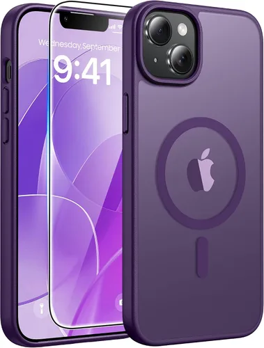 Miniatura 329 de FNTCASE - Funda para iPhone 16 Pro: magnética, mate, translúcida, de grado militar, protectora contra caídas, resistente, fina, duradera y a prueba