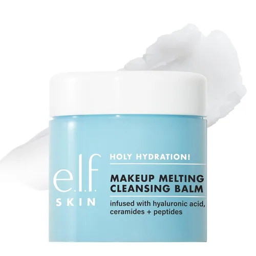 Miniatura 4 de e.l.f. SKIN Holy Hydration! Bálsamo limpiador para derretir maquillaje, limpiador facial y desmaquillante, infundido con ácido hialurónico