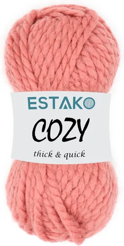 Miniatura 9 de Estako Cozy Thick & Quick Yarn - Hilo acogedor grueso y rápido, 20% lana, 80% acrílico, suave, súper voluminoso, peso #6, para tejer y hacer 50187