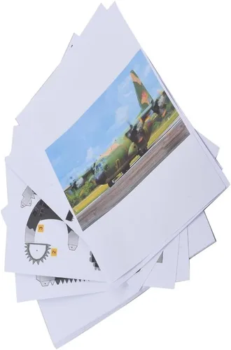 Miniatura 7 de DAGIJIRD USAF C-130 Hercules - Modelo de avión de transporte a escala 1:50, kit de modelo de papel 3D (kit sin ensamblar)