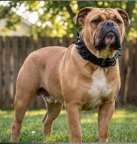 Miniatura 18 de Collar de cuero para perro, collar de perro con pinchos y tachuelas para perros medianos y grandes Pit Bull Mastiff Bully Boxer (S, rosa intenso)
