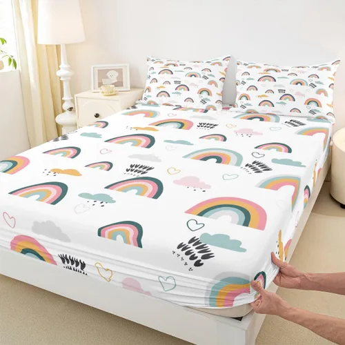 Miniatura 33 de Erosebridal - Juego de sábanas con mapa mundial tamaño TwinXL, juego de ropa de cama azul para niños y niñas, sábana bajera con mapa de varios