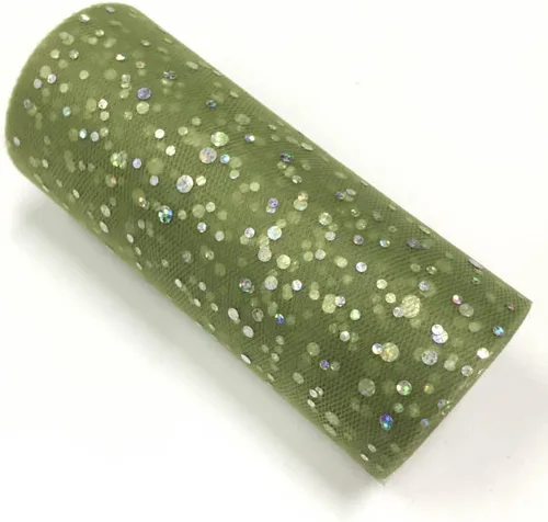Miniatura 5 de Rollo de tul con lentejuelas con purpurina, decoración de boda, suministros de organza para fiestas de cumpleaños, carrete de tela, vestido tutú