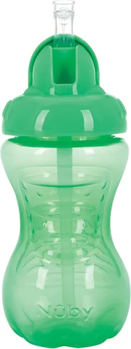 Miniatura 5 de Nuby Vaso Flip-It sin derrames, 10 onzas, paquete individual de 1 taza, los colores pueden variar
