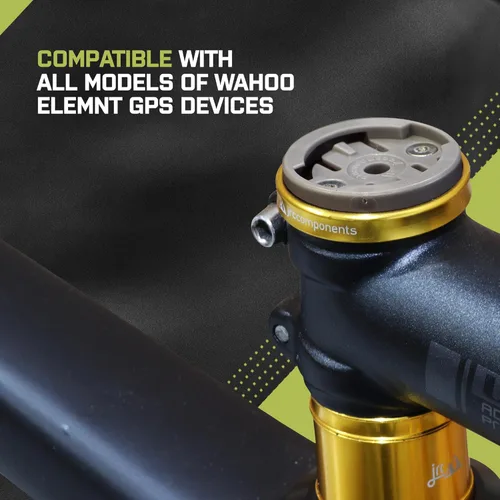 Miniatura 2 de JRC Components Enkei Top Cap Bike Stem Mount Compatible con todos los modelos de dispositivos GPS Wahoo Elemnt Cuerpo ligero de aluminio CNC