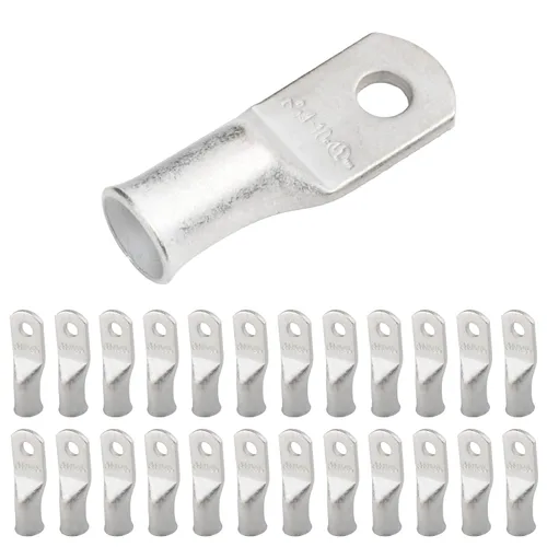 Miniatura 20 de SELTERM 5 piezas terminales de cable de cobre estañado 1/0 AWG perno de 1/2", extremos de cable de batería, terminales de anillo, conectores