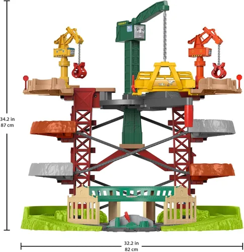 Miniatura 5 de Thomas & Friends - Juego de supertorre con trenes motorizados, grúas y pistas para niños de preescolar, a partir de 3 años