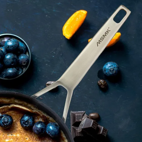 Miniatura 5 de MsMk Sartén antiadherente de 8 pulgadas con tapa, sartén para tortilla de huevo, revestimiento no tóxico de titanio y diamante azul de Estados