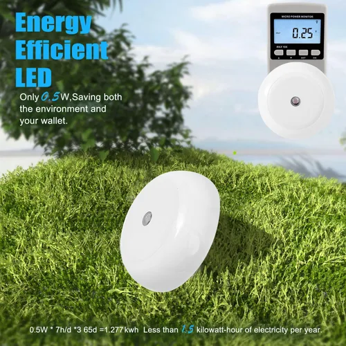 Miniatura 6 de Luz nocturna enchufable a la pared, sensor de luz del atardecer al amanecer, paquete de 4 luces nocturnas LED, luces nocturnas enchufables