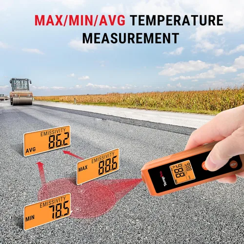 Miniatura 6 de ThermoPro TP410 - Pistola de termómetro infrarrojo sin contacto láser para cocinar, pistola de temperatura con rango de -58 ℉ ~ 1022 ℉