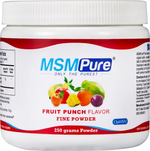 Miniatura 11 de KALA HEALTH MSMPure - Cristales en polvo de MSM finos con sabor a ponche de frutas de disolución rápida, MSM hechos en Estados Unidos para la salud