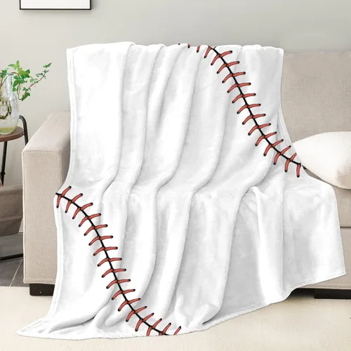 Manta de béisbol suave, regalos para niños de 8 a 12 años, cosas para amantes del béisbol, manta de forro polar única para niños pequeños,