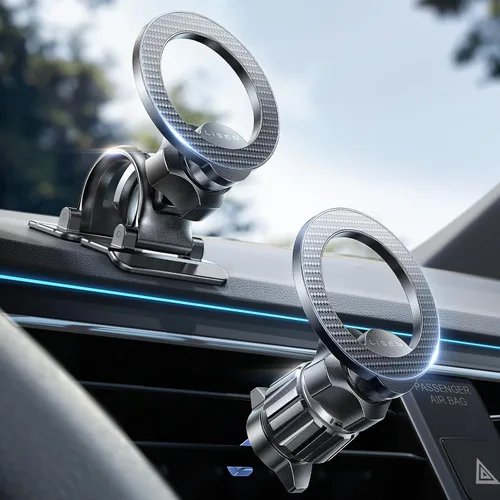 Miniatura 11 de LISEN - Soporte magnético de teléfono para automóvil, imanes fuertes, soportes magnéticos para teléfono para tu automóvil, 2 en 1, para salpicadero