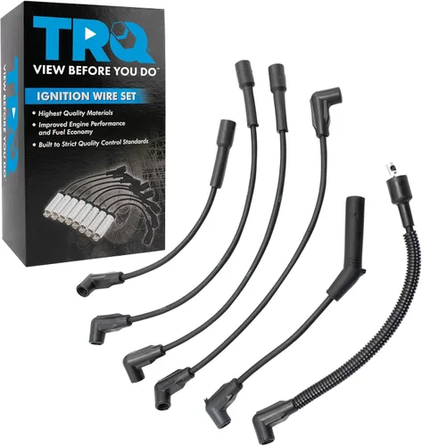 Miniatura 9 de Kit de cables para bujías de encendido del motor TRQ para Ford F250 F350 Super Duty V8 6.2L Nuevo