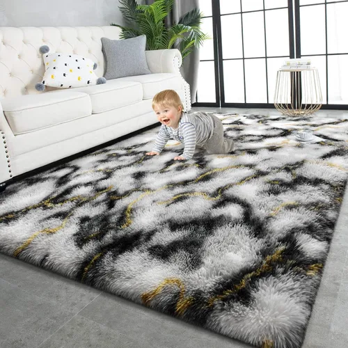 Miniatura 21 de TWINNIS - Alfombras muy suaves de pelo largo para interiores de 3 x 5 pies. Modernas alfombras de áreas de felpa para sala de estar, dormitorio