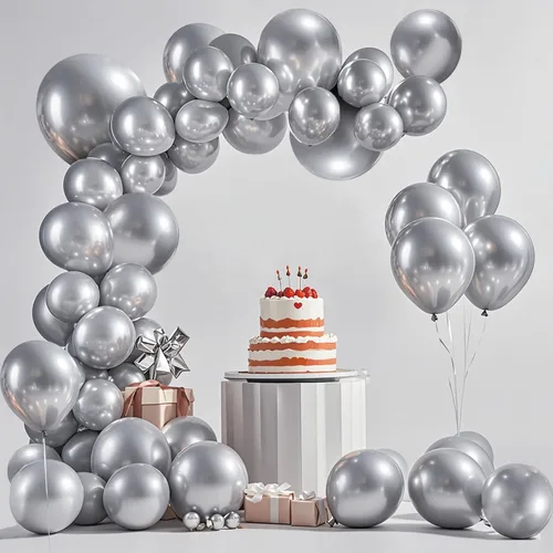 Miniatura 9 de Globo negro, 145 globos de látex negro de alta calidad, kit de arco de diferentes tamaños de 18, 12, 10, 5 pulgadas, kit de arco de guirnalda