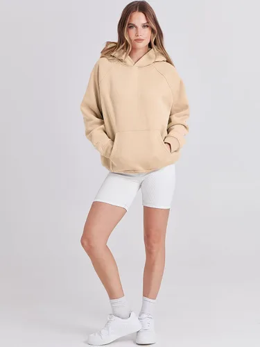 Miniatura 5 de ANRABESS - Sudaderas con capucha para mujer, sobre talla, de vellón de manga larga, modelo de 2024, para otoño