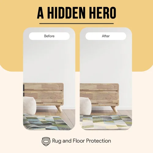 Miniatura 4 de Agarre Antideslizante para Alfombra de Área 2x3 Pies, Agarre para Alfombra para Pisos de Madera Dura, Laminado, Vinilo, Piedra y Azulejos