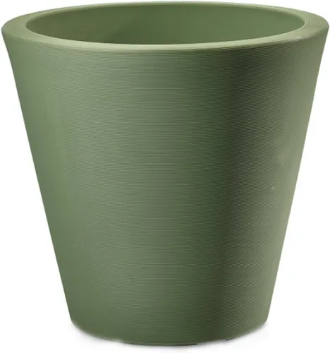 Miniatura 10 de Crescent Garden Madison Planter– Maceta resistente a la intemperie, doble pared para interiores y exteriores con orificio de drenaje, contenedor
