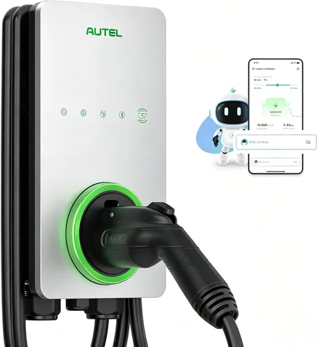Miniatura 8 de Autel Home Cargador Inteligente para Vehículos Eléctricos (EV) de hasta 50 Amperios, 240V, Estación de Carga de Automóvil para Interiores/Exteriores