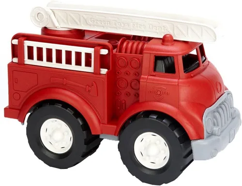 Green Toys Camión de bomberos - Juguete imaginativo sin BPA, sin ftalatos para mejorar las habilidades motoras finas y gruesas. Para niños, rojo