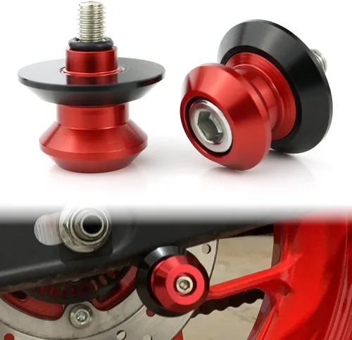Miniatura 7 de Xitomer 1 par de bobinas/deslizadores/carretes de brazo oscilante para motocicleta M8 X1.25, apto para Z650/Z900/Z800/Z400, ZX6R 13-22/ZX10R Verde