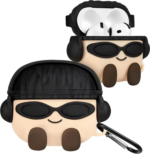 Miniatura 20 de Boaretiu - Funda para AirPods Pro/Pro de 2ª generación, lindo KawaiiBanana con llavero para AirPods Pro y Pro 2, divertida funda 3D de silicona
