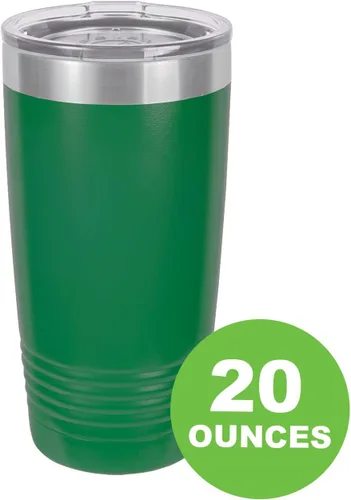 Miniatura 3 de Taza de café personalizable con texto personalizable y grabado láser de 20 onzas Verde
