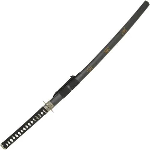 Miniatura 5 de MASTER USA - Espada Katana tallada a mano con código Samurai Bushido en vaina, acero 1045, 41.5 pulgadas en total, incluye soporte de exhibición
