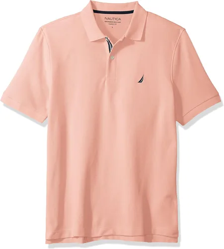 Miniatura 169 de Nautica playera polo clásica de mangas cortas, color sólido, para hombre