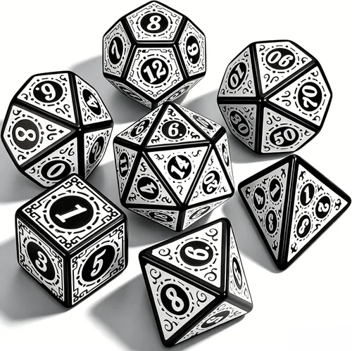Miniatura 16 de CiaraQ DND Juego de Dados Poliédricos para Dungeons and Dragons RPG MTG Juegos de Mesa de Rol - con 1 Bolsa de Dados (Aguamarina + Brillantina)