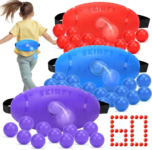 Miniatura 7 de Skirfy Juegos de fiesta al aire libre para niños y adultos, juego de pelota agitadora con 40 bolas, divertidos juguetes para interiores
