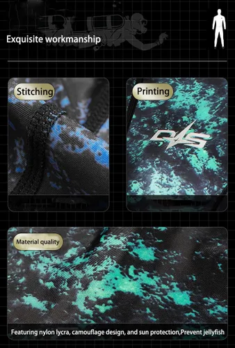 Miniatura 4 de Traje de baño de licra de cuerpo completo para hombres y mujeres, traje de baño de manga larga, protección UV, surf, natación, buceo, esnórquel