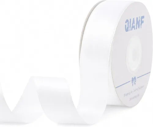 Miniatura 71 de QIANF Cinta plateada de satén de doble cara de 1-1/2 pulgadas para envolver regalos, lazos para el pelo, hacer cintas para el cabello, bandas