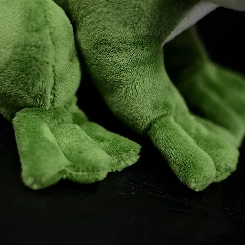 Miniatura 8 de Juguete de peluche de rana de simulación – 6.3 pulgadas de rana verde realista, juguetes de peluche reptiles, muñecas de felpa súper suaves