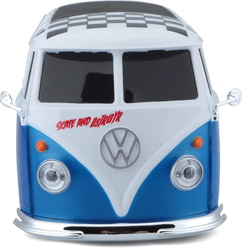 Miniatura 2 de Maisto 1:24 RC VW Van Samba 2.4GHZ Vehículo de control remoto, blanco/azul (81529-00000009)