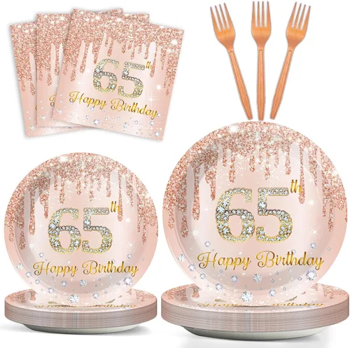 Miniatura 65 de 96 platos y servilletas de papel de fiesta de los 90 para fiestas de cumpleaños con temática retro de los 90, suministros de fiesta de cumpleaños