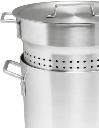 Miniatura 4 de TrueCraftware - Juego de 3 piezas de cocina de aluminio para pasta, de 12 cuartos de galón, olla multiusos para pasta con tapa de colador