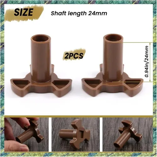 Miniatura 6 de 2PCS Microwave Turntable Coupler, Oven Roller Guide Support, Rotary Core Coupling Replacement Parts