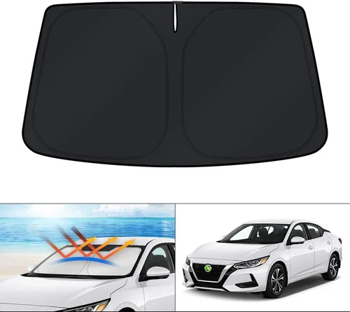 Miniatura 51 de KUST - Parasol plegable para parabrisas para Ford Ranger, accesorios 2019-2025 2026, parasol personalizado para ventana, protector solar plegable