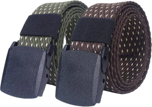 Miniatura 12 de Cinturones para hombres trenzados, cinturones para hombres y mujeres, de lona de nailon, transpirable, militar, de liberación rápida, cinturón