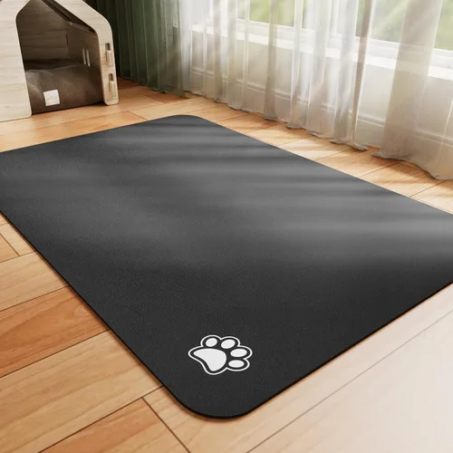 HotLive Tapete de Comida para Perros - Tapete Absorbente para Gatos para Comida y Agua, Tapete para Tazón de Alimentación de Mascotas Sin Manchas,