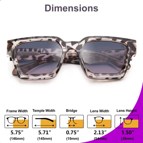 Miniatura 26 de VISOONE Moda 100% UV400 Protección Rectángulo TR90 Y2K Gafas de sol Accesorios para Mujeres Hombres RIVER, Carne de suelo/Gris Rosa